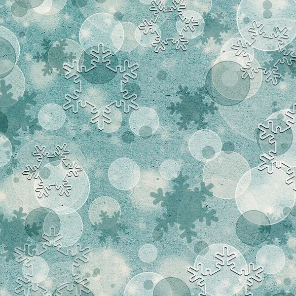 Vintage patroon met sneeuwvlokken — Stockfoto