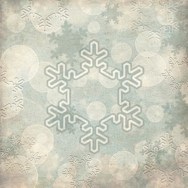 Vintage patroon met sneeuwvlokken — Stockfoto