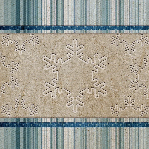 Vintage mönster med snöflingor — Stockfoto