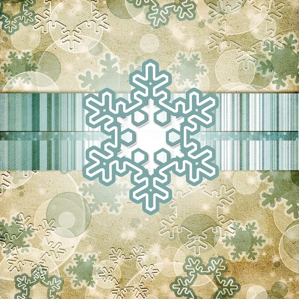 Vintage-Muster mit Schneeflocke — Stockfoto