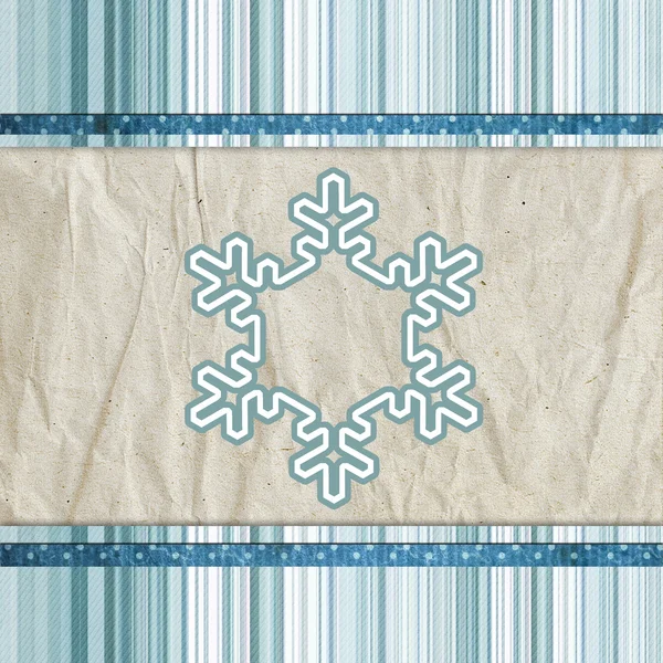 Vintage patroon met sneeuwvlok — Stockfoto