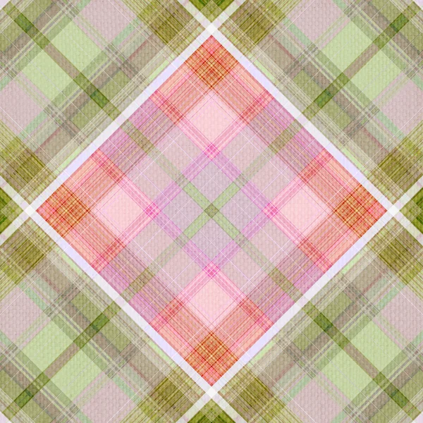 Summer pink and green plaid — Stock Photo, Image