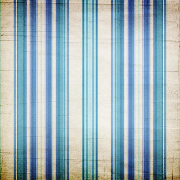 Schäbiger textiler Hintergrund mit bunten blauen und weißen Streifen — Stockfoto