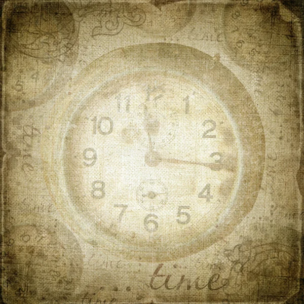 Vintage klok. abstracte tijd thema achtergrond — Stockfoto