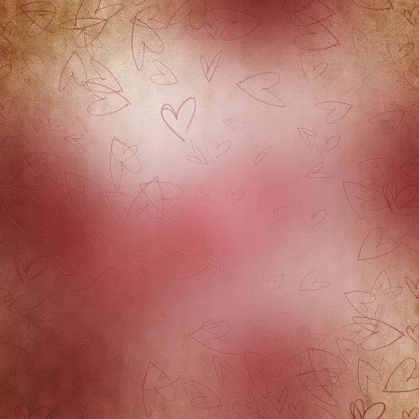 Lykønskningskort til St. Valentinsdag med hjerter - Stock-foto