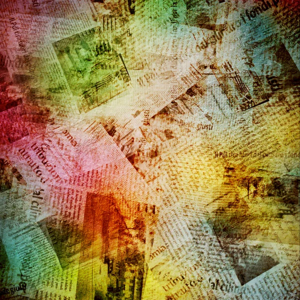 Grunge abstrakter Hintergrund mit alter Zeitung — Stockfoto