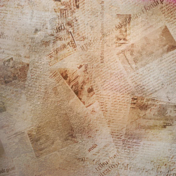 Grunge abstrakt bakgrund med gamla tidning — Stockfoto
