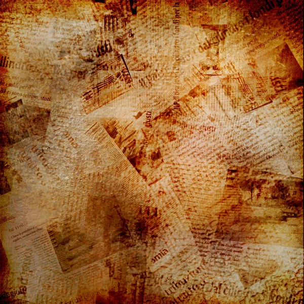 Grunge abstract background with old newspaper — Stock Photo, Image