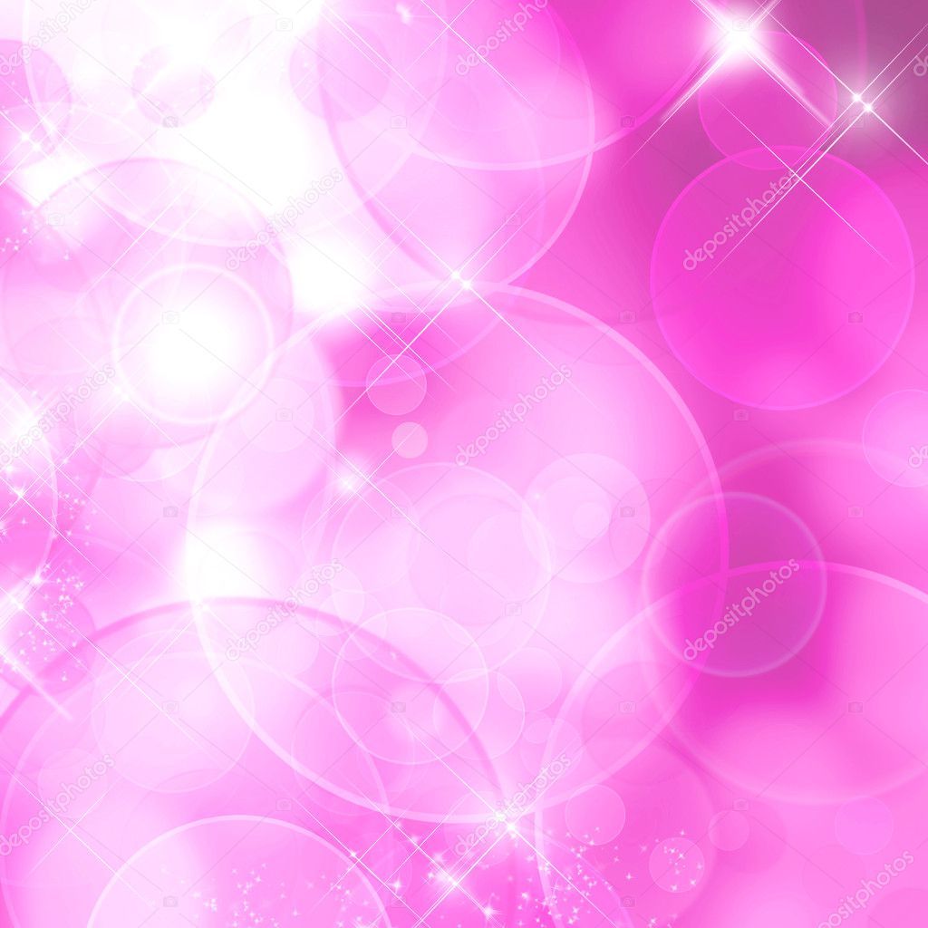 Pink background with bokeh effect