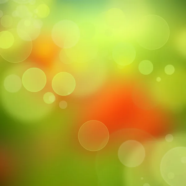 녹색과 적색으로 흐린된 동그라미와 추상적인 색 배경 — 스톡 사진