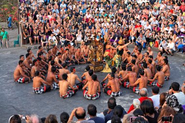 Balinese Kecak dance, Bali, Indonesia clipart