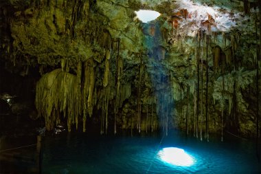 Cenote Dzitnup near Valladolid, Mexico clipart