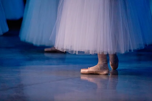 芭蕾舞蹈家在拖鞋 — 图库照片