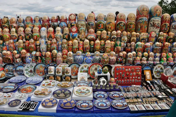 Venta de souvenirs en las colinas del Gorrión en Moscú — Foto de Stock