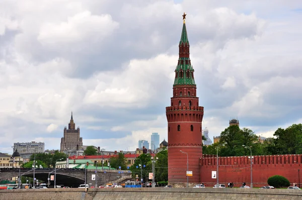 Wieża z moskiewskiego Kremla, Federacja Rosyjska — Zdjęcie stockowe