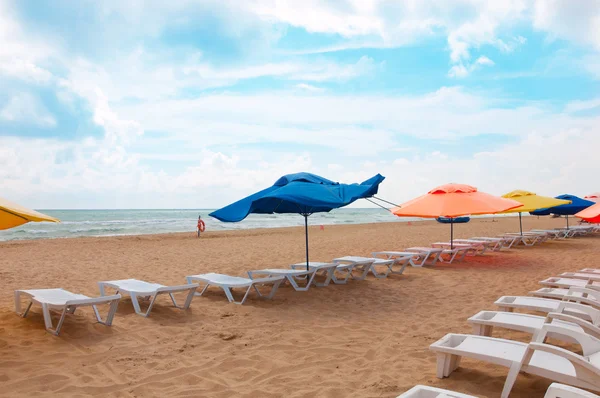 Plaży w mieście anapa nad Morzem Czarnym, Federacja Rosyjska — Zdjęcie stockowe