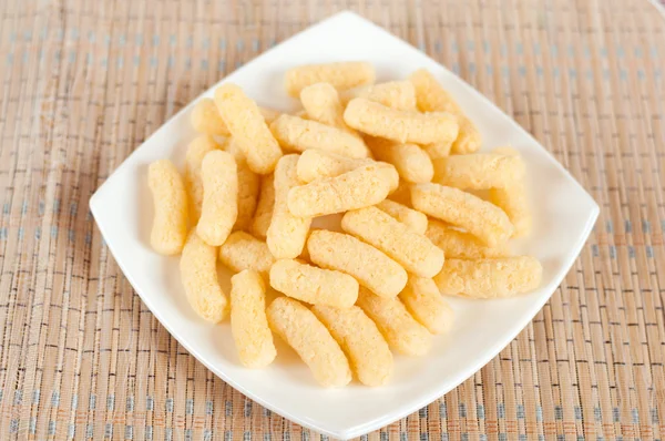 Kukorica pehely - élelmiszer a gyermekek — Stock Fotó