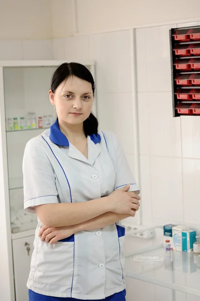 stock image A woman doctor in the clinic