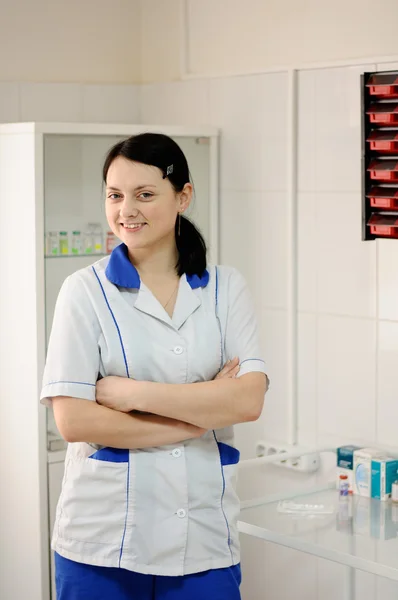 stock image A woman doctor in the clinic