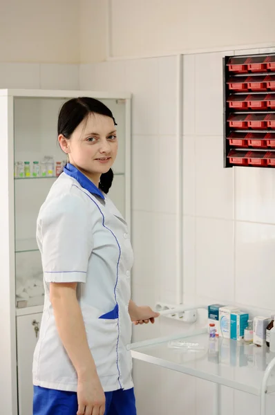 stock image A woman doctor in the clinic