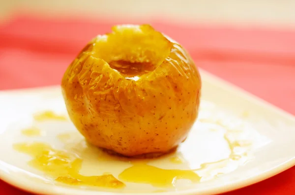 stock image Baked apples with honey