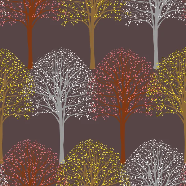 Patrón con árboles — Archivo Imágenes Vectoriales
