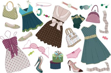 Clothing polka-dots clipart