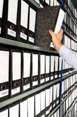 Shelf with Folders clipart