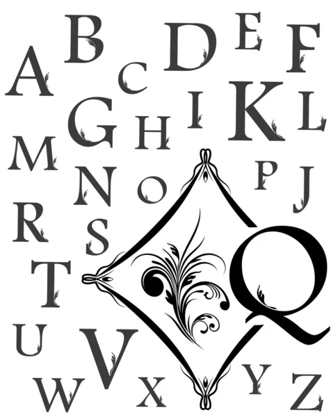 Алфавіт великих літер Ліцензійні Стокові Ілюстрації