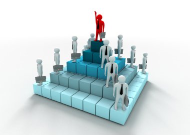 Concept of hierarchy clipart