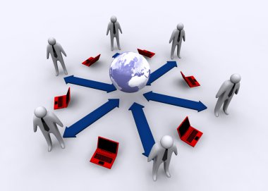 Lider İnternet iş konsepti