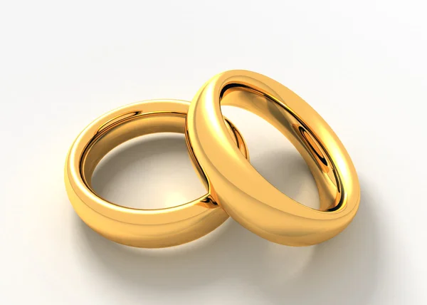 Two golden rings — Stock Photo, Image