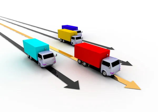 Vervoer leader-concept — Stockfoto