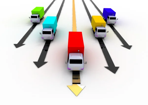 Transport leader concept — Stock Photo, Image