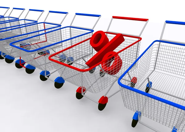 Shopping cart-konceptet — Stockfoto