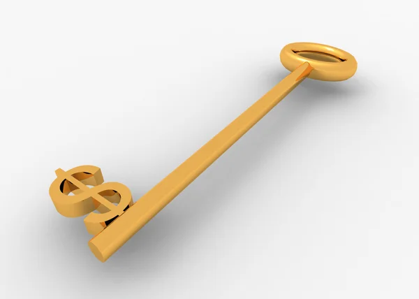 Złoty klucz — Zdjęcie stockowe