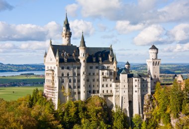 Neuschwanstein castle in Germany clipart