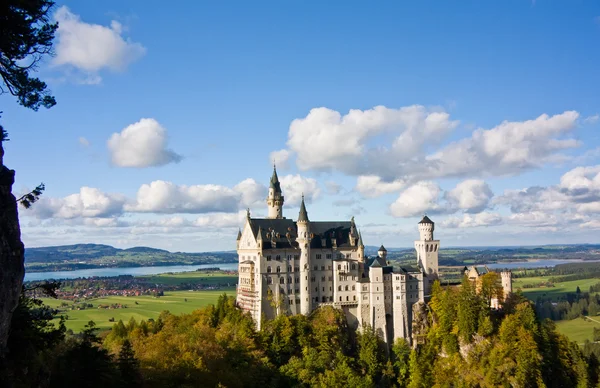 Neuschwanstein slot i Tyskland - Stock-foto