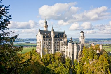 Neuschwanstein castle in Germany clipart