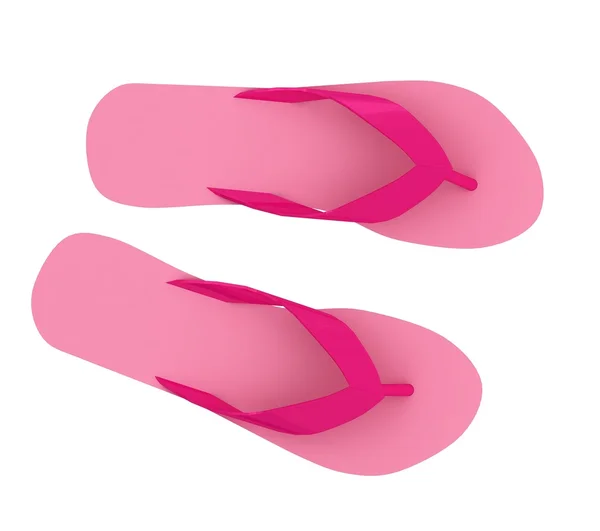 Roze flip flop — Stockfoto