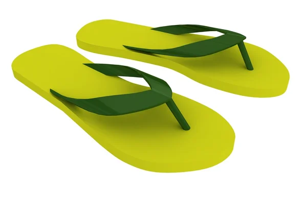 stock image Green flip flop