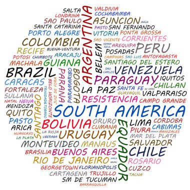 South america clipart