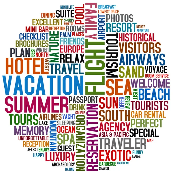 stock image Vacation words