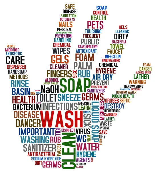 Мийте руки — стокове фото