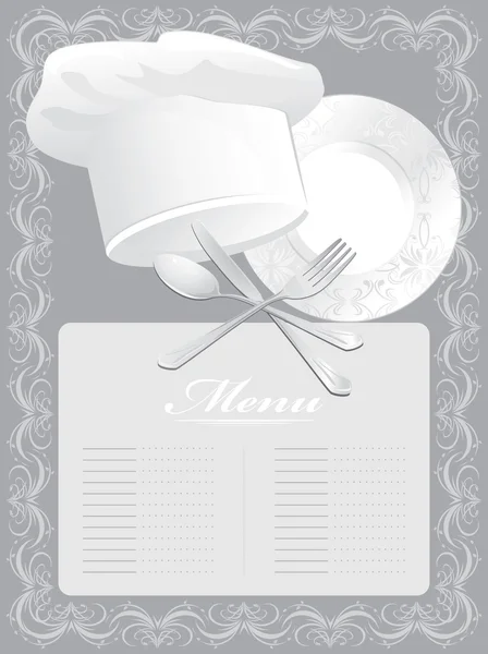 Blank pour carte de menu — Image vectorielle