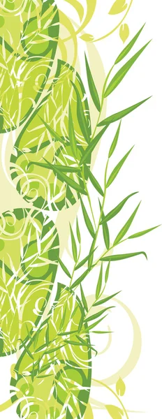 Зеленый декоративный цветочный орнамент — стоковый вектор