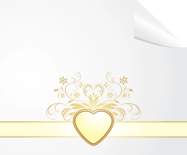 Festive blank to the Valentines day — Stock Vector