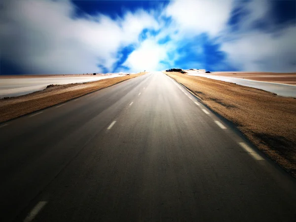 Stock image Desert highway