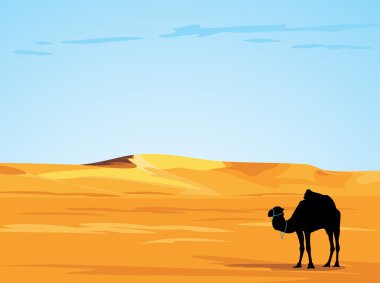 Desert landscape clipart