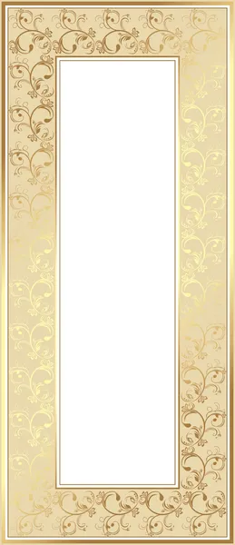 Glänzend goldener Rahmen — Stockvektor